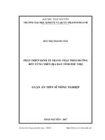 Phát triển kinh tế trang trại theo hướng bền vững trên địa bàn tỉnh Phú Thọ (LV thạc sĩ)