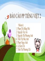 Bài báo cáo phương pháp tiếng việt 2 hoàn chỉnh