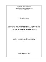 Phương pháp giải bài toán quỹ tích trong hình học không gian (LV thạc sĩ)