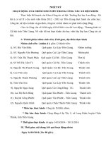 NHẬT KÝ THỰC TẬP CTXH NHÓM