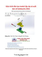 Giáo trình lắp ráp và xuất bản vẽ Solidworks 2016 hay nhất