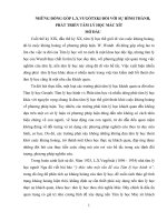 TIỂU LUẬN tâm lý học   NHỮNG ĐÓNG góp của l x VƯGỐTXKI đối với sự HÌNH THÀNH và PHÁT TRIỂN tâm lý học mác xít