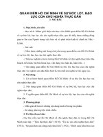 CHUYÊN đề SAU đại học KINH tế CHÍNH TRỊ   QUAN điểm hồ CHÍ MINH về sự bóc lột, bạo lực của CHỦ NGHĨA THỰC dân
