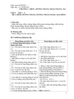 Giáo án vnen toán 6 phần hình học hay, lo gic, chi tiết