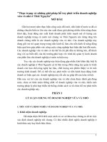 LUẬN văn tốt NGHIỆP   THỰC TRẠNG và NHỮNG GIẢI PHÁP hỗ TRỢ PHÁT TRIỂN DOANH NGHIỆP vừa và NHỎ ở THÁI NGUYÊN