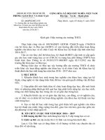 Kế hoạch tổ chức cuộc thi Khoa học kỹ thuật