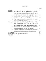 LUẬN văn THẠC sĩ   văn hóa CHÍNH TRỊ của cán bộ cấp xã ở HUYỆN tân sơn, TỈNH PHÚ THỌ HIỆN NAY