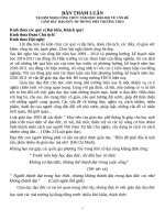 THAM LUẬN GIÁO DỤC ĐẠO ĐỨC HỌC SINH TRONG NHÀ TRƯỜNG Trung học cơ sờ