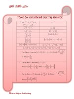 Chuyên đề cực trị số phức  thầy Phạm Minh Tuấn  ôn thi THPT Quốc gia