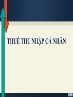 thuế thu nhập cá nhân đối với cá nhân cư trú và không cư trú