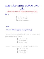 bai tap giai he phuong trinh tuyen tinh