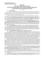 Tham luận Một số kinh nghiệm trong việc chỉ đạo  giáo viên làm đồ dùng dạy học và học sinh làm đồ dùng học tập sáng tạo ở một trường Tiểu học vùng nông thôn khó khăn