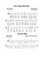 Lời bài hát Ánh trăng hòa bình