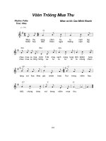 Lời bài hát Vườn trường mùa thu