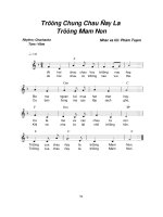 Lời bài hát Trường chúng cháu đây là trường Mầm non