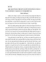 Tiểu luận môn lịch sủ tư tưởng quản lý học THUYẾT QUAN hệ GIỮA NGƯỜI với NGƯỜI của MAYO – và sự vận DỤNG vào QUẢN lý xã hội HIỆN NAY