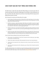 CÁCH VƯỢT QUA BÀI TEST TIẾNG ANH PHỎNG VẤN