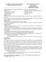 De khảo sát chất lượng khối 12 lần 1