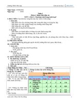 Giáo án Tin 7 theo định hướng phát triển năng lực