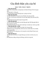 Giáo án chủ đề gia đình thân yêu của bé