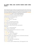 TỪ VỰNG TIẾNG ANH CHUYÊN NGÀNH NGÂN HÀNG PHẦN 1