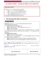 Hướng dẫn giải toán chuyên đề hàm số  Ngô Vương Quyền