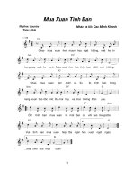 Lời bài hát Mùa xuân tình bạn