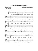 Lời bài hát Con chim vành khuyên