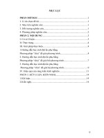 SÁNG KIẾN KINH NGHIỆM TOÁN THPT: Hướng dẫn học sinh tìm ẩn phụ bằng phương pháp “chia” để giải phương trình, bất phương trình và hệ phương trình  Đại số 10 .