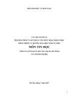 Tài liệu tập huấn phương pháp và kĩ thuật tổ chức hoạt động học theo nhóm và hướng dẫn học sinh tự học môn tin học 