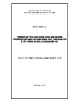 Phương pháp thảo luận nhóm trong dạy học môn tư tưởng hồ chí minh theo định hướng phát triển năng lực ở các trường đại học, cao đẳng hiện nay 