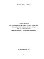 Tài liệu tập huấn phương pháp và kĩ thuật tổ chức hoạt động học theo nhóm và hướng dẫn học sinh tự học môn giáo dục công dân 