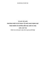 Tài liệu tập huấn phương pháp và kĩ thuật tổ chức hoạt động học theo nhóm và hướng dẫn học sinh tự học môn ngữ văn 