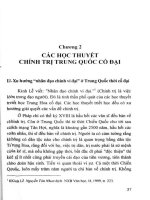 CHƯƠNG 2 các học THUYẾT CHÍNH TRỊ TRUNG QUỐC c ổ đại 