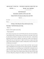 Bài thu hoạch bồi dưỡng thường xuyên module THCS36 