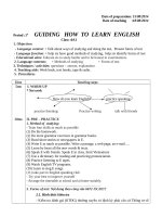 GIÁO án TIẾNG ANH 6 THÍ điểm