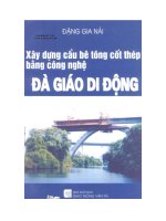SÁCH SCAN  Xây dựng cầu bê tông cốt thép bằng công nghệ đà giáo di động (Đặng Gia Hải)