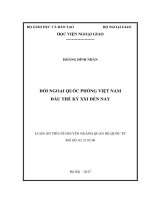 Đối ngoại quốc phòng việt nam đầu thế kỷ XXI đến nay 