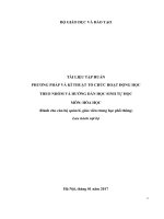 Tài liệu tập huấn phương pháp và kĩ thuật tổ chức hoạt động học theo nhóm và hướng dẫn học sinh tự học môn hóa học 