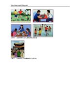 bộ tranh tiếng anh lớp 8 theo từng bài 