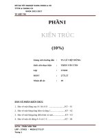 đồ án tốt nghiệp kỹ sư xây dựng  TRUNG tâm THƯƠNG mại  CHUNG cư thành phố việt trì 