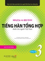 베트남인을 위한 종합 한국어 3권 tiếng hàn tổng hợp 3 