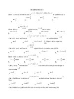 Trắc nghiệm chương I  giải tích 12