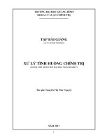 Tập bài giảng xử lý tình huống chính trị 