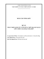 bao cao tong ket đề án phát triển nông nghiệp đô thị