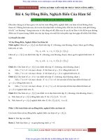 Bài 4  sự ĐỒNG BIẾN   NGHỊCH BIẾN của hàm số