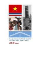 TÀI LIỆU HƯỚNG DẪN KỸ THUẬT XÂY DỰNG NHÀ PHÒNG CHỐNG BÃO LỤT CƠ