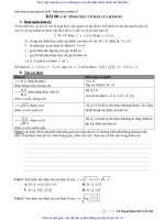 Các tính chất cơ bản của hàm số