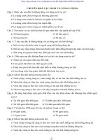 521 câu hỏi trắc nghiệm sinh học 11