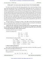 Tổng hợp 18 cách giải các bài toán vô cơ kinh điển